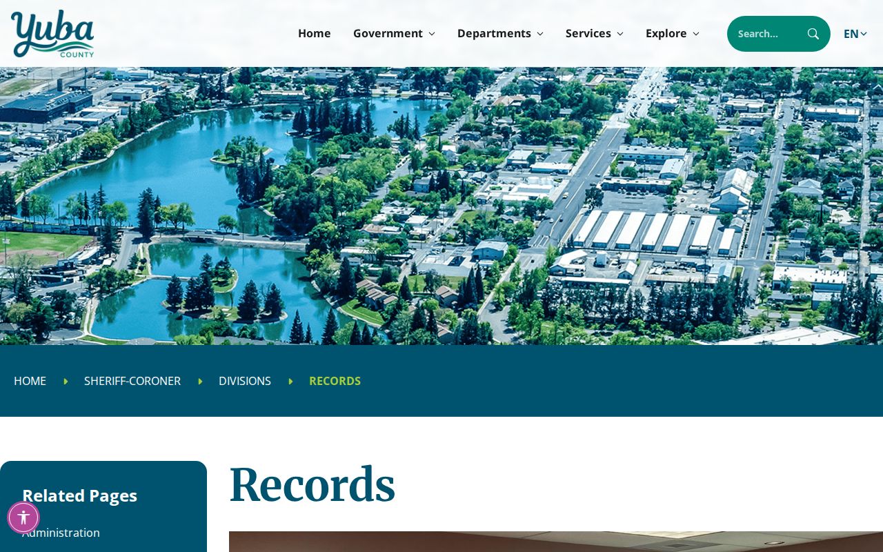 Yuba County released inmate mugshot records request and Sheriff's Records fees